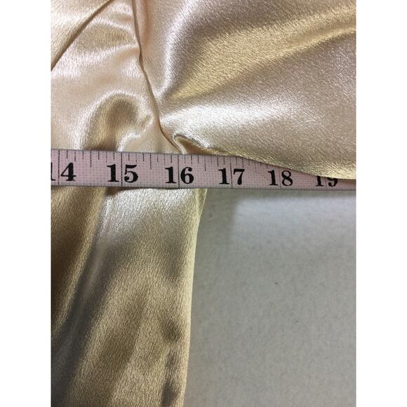 AW BRIDAL 6 S Champagne cream satin bridesmaid formal party maxi dress NEW B105 - Picture 7 of 9